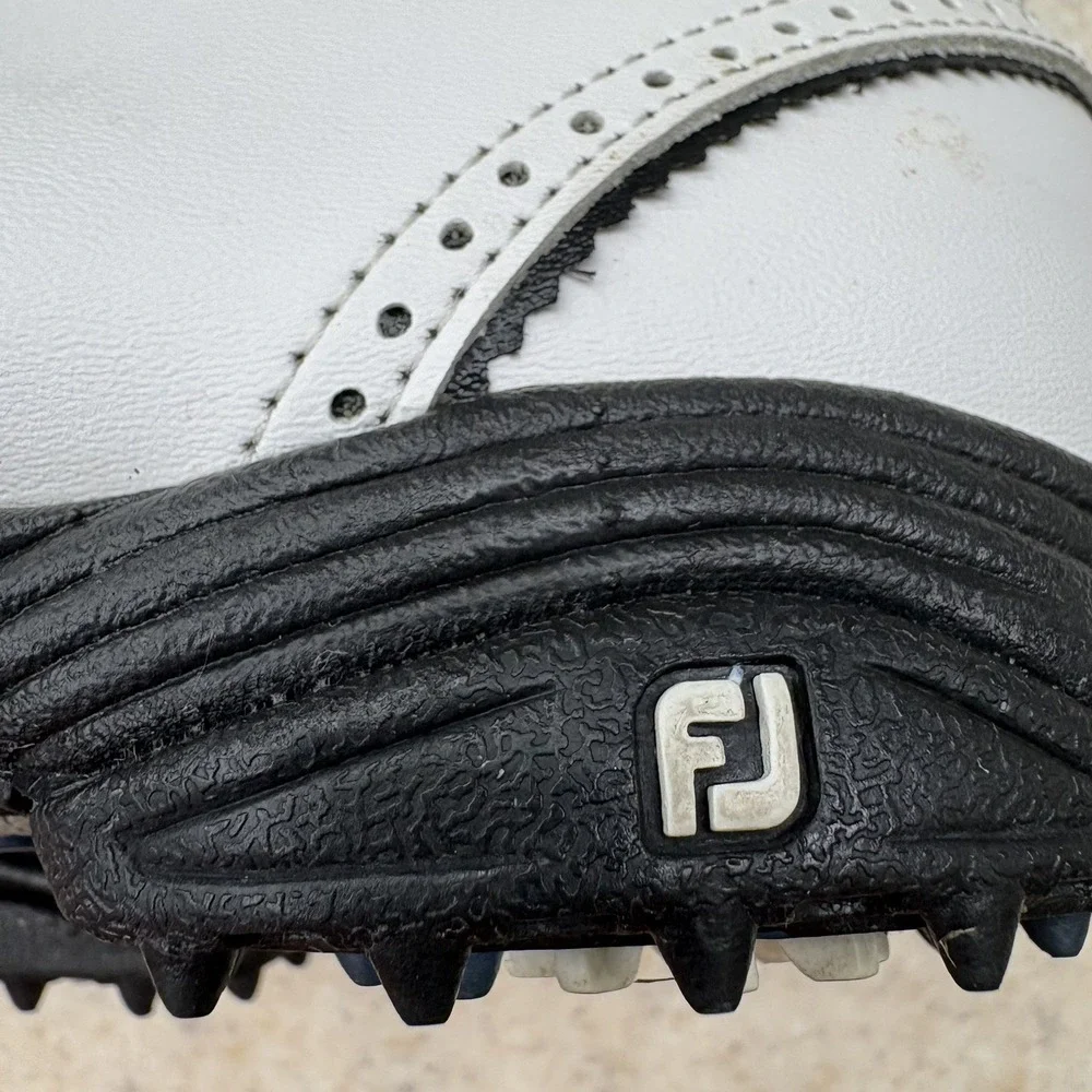 FootJoy FJ GreenJoys Women's Golf Shoes White Saddle Style #48414 Size 7 M